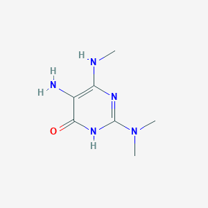 5-Amino-2-(dimethylamino)-6-(methylamino)pyrimidin-4(1H)-one - 61693-35-4