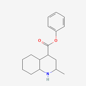 Phenyl 2-methyldecahydroquinoline-4-carboxylate - 63722-81-6