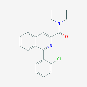 1-(2-Chlorophenyl)-N,N-diethylisoquinoline-3-carboxamide - 89242-08-0