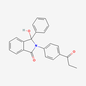3-Hydroxy-3-phenyl-2-(4-propanoylphenyl)-2,3-dihydro-1h-isoindol-1-one - 3532-44-3