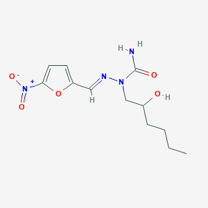 1-(2-Hydroxyhexyl)-2-((5-nitrofuran-2-yl)methylene)hydrazinecarboxamide - 