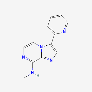 Imidazo[1,2-a]pyrazin-8-amine, N-methyl-3-(2-pyridinyl)- - 825630-56-6