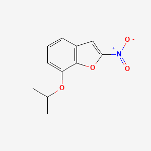 2-Nitro-7-[(propan-2-yl)oxy]-1-benzofuran - 56897-25-7
