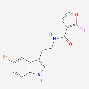 N-(2-(5-Bromo-1H-indol-3-yl)ethyl)-2-iodofuran-3-carboxamide - 920505-99-3