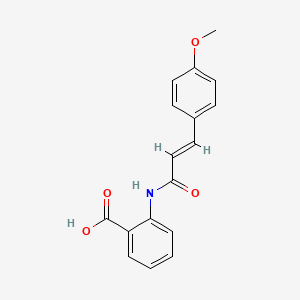 2-[[(E)-3-(4-methoxyphenyl)prop-2-enoyl]amino]benzoic acid - 22780-32-1