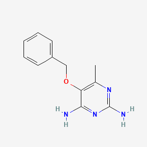 2,4-Pyrimidinediamine, 6-methyl-5-(phenylmethoxy)- - 651359-42-1