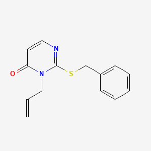 2-Benzylsulfanyl-3-prop-2-enylpyrimidin-4-one - 6398-99-8