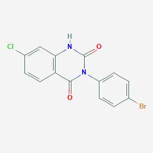 3-(4-Bromophenyl)-7-chloroquinazoline-2,4(1H,3H)-dione - 61680-21-5