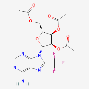 2',3',5'-Tri-O-acetyl-8-trifluoromethyl adenosine - 76513-88-7