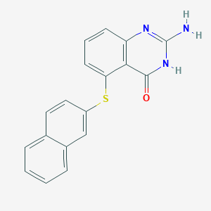 2-Amino-4-hydroxy-5-[2-naphthylthio]quinazoline - 50930-12-6