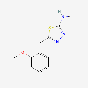 1,3,4-Thiadiazol-2-amine, 5-[(2-methoxyphenyl)methyl]-N-methyl- - 87410-85-3