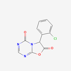 6-(2-Chlorophenyl)-4h-[1,3]oxazolo[3,2-a][1,3,5]triazine-4,7(6h)-dione - 3678-19-1