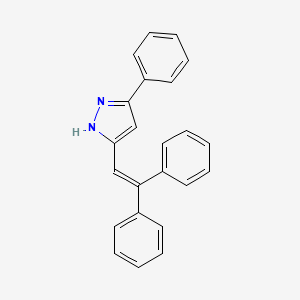 5-(2,2-Diphenylvinyl)-3-phenyl-1H-pyrazole - 7470-31-7