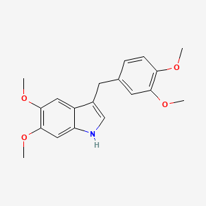 3-(3,4-Dimethoxybenzyl)-5,6-dimethoxy-1h-indole - 6286-59-5