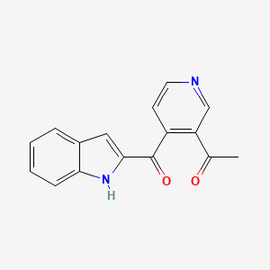 1-[4-(1H-Indol-2-ylcarbonyl)-3-pyridinyl]-ethanone - 348085-14-3