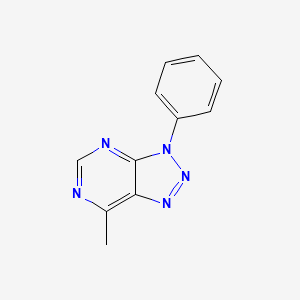 7-Methyl-3-phenyl-3H-[1,2,3]triazolo[4,5-d]pyrimidine - 74136-38-2