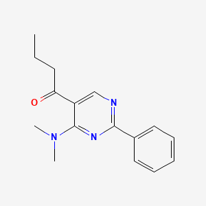 1-(4-(Dimethylamino)-2-phenylpyrimidin-5-yl)butan-1-one - 823794-29-2