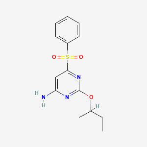 6-Benzenesulfonyl-2-sec-butoxy-pyrimidin-4-ylamine - 284681-86-3