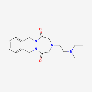 3-(2-(Diethylamino)ethyl)-3,4,7,12-tetrahydro-1H-(1,2,5)triazepino(1,2-b)phthalazine-1,5(2H)-dione - 81215-76-1