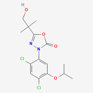 1,3,4-Oxadiazol-2(3H)-one, 3-(2,4-dichloro-5-(1-methylethoxy)phenyl)-5-(2-hydroxy-1,1-dimethylethyl)- - 54996-61-1