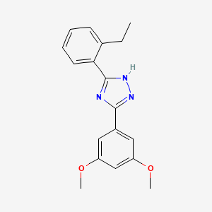 1H-1,2,4-Triazole, 3-(3,5-dimethoxyphenyl)-5-(2-ethylphenyl)- - 85303-86-2