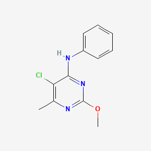 5-Chloro-2-methoxy-6-methyl-N-phenylpyrimidin-4-amine - 90332-47-1
