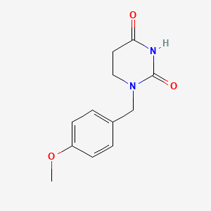 2,4(1H,3H)-Pyrimidinedione, dihydro-1-((4-methoxyphenyl)methyl)- - 55383-98-7