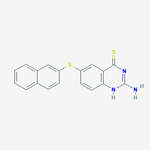 2-Amino-6-[(naphthalen-2-yl)sulfanyl]quinazoline-4(1H)-thione - 52978-99-1