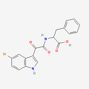 2-(2-(5-Bromo-1H-indol-3-yl)-2-oxoacetamido)-3-phenylpropanoic acid - 