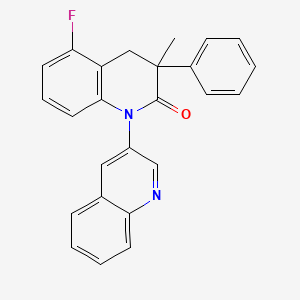 5-Fluoro-3-methyl-3-phenyl-3,4-dihydro-2H-[1,3'-biquinolin]-2-one - 918645-88-2
