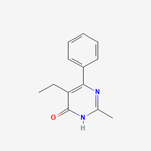 5-Ethyl-2-methyl-6-phenylpyrimidin-4(1H)-one - 184584-17-6