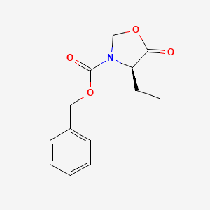 3-Oxazolidinecarboxylic acid, 4-ethyl-5-oxo-, phenylmethyl ester, (R)- - 189878-68-0