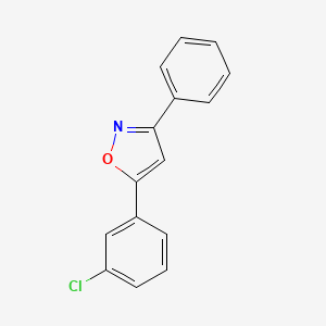 5-(3-Chlorophenyl)-3-phenyl-1,2-oxazole - 146537-67-9