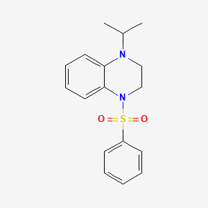 1-(Phenylsulfonyl)-4-propan-2-yl-2,3-dihydroquinoxaline - 6344-74-7