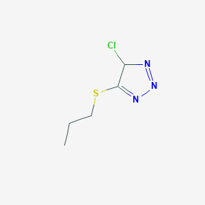 4H-1,2,3-Triazole, 4-chloro-5-(propylthio)- - 664979-97-9