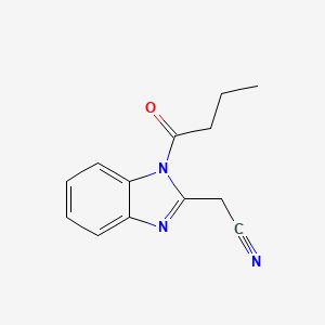 (1-Butanoyl-1H-benzimidazol-2-yl)acetonitrile - 88482-12-6