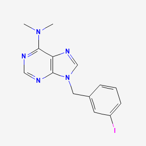 9H-Purin-6-amine, 9-((3-iodophenyl)methyl)-N,N-dimethyl- - 112089-12-0