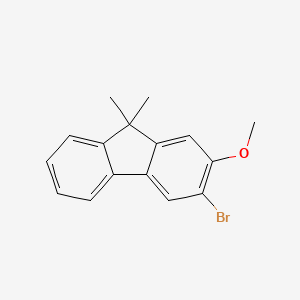 3-Bromo-2-methoxy-9,9-dimethyl-9H-fluorene - 