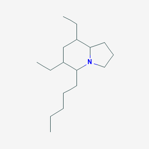 Indolizine, 6,8-diethyloctahydro-5-pentyl- - 185417-27-0
