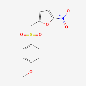 2-[(4-Methoxybenzene-1-sulfonyl)methyl]-5-nitrofuran - 61266-76-0