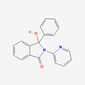3-Hydroxy-3-phenyl-2-(pyridin-2-yl)-2,3-dihydro-1h-isoindol-1-one - 3532-41-0