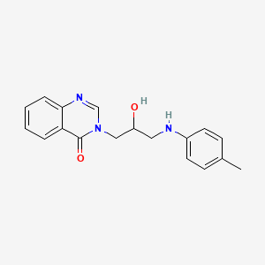 3-(2-hydroxy-3-(p-tolylamino)propyl)quinazolin-4(3H)-one - 65971-10-0