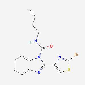 2-(2-Bromo-1,3-thiazol-4-yl)-N-butyl-1H-benzimidazole-1-carboxamide - 61677-75-6
