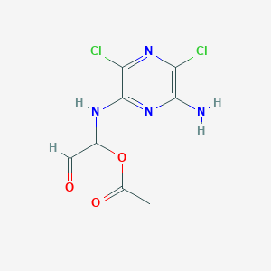 1-((6-Amino-3,5-dichloropyrazin-2-yl)amino)-2-oxoethyl acetate - 