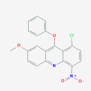 1-Chloro-7-methoxy-4-nitro-9-phenoxyacridine - 134039-84-2