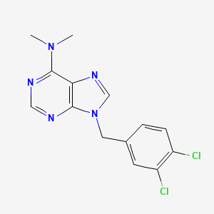 9H-Purin-6-amine, 9-((3,4-dichlorophenyl)methyl)-N,N-dimethyl- - 112089-16-4