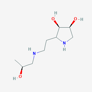 (3R,4S)-2-(2-(((S)-2-Hydroxypropyl)amino)ethyl)pyrrolidine-3,4-diol - 