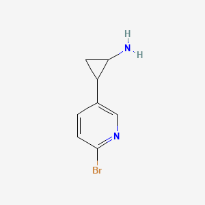 2-(6-Bromopyridin-3-yl)cyclopropan-1-amine - 