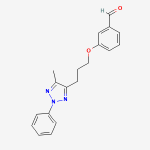 3-(3-(5-Methyl-2-phenyl-2H-1,2,3-triazol-4-yl)propoxy)benzaldehyde - 645391-73-7