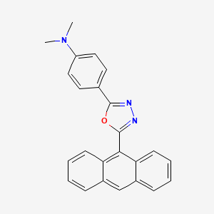 4-(5-(Anthracen-9-yl)-1,3,4-oxadiazol-2-yl)-N,N-dimethylaniline - 70366-91-5